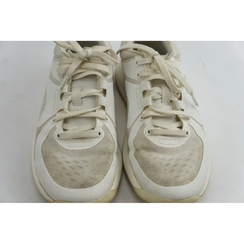 Lululemon Strongfeel Training Shoes Size 6.5 White Athletic Sneakers Good‎